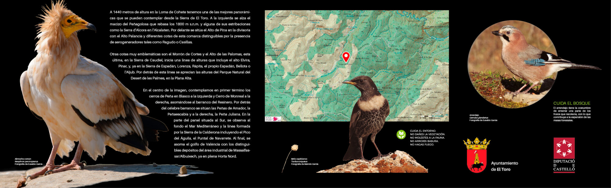 información rutas por la sierra de El Toro
